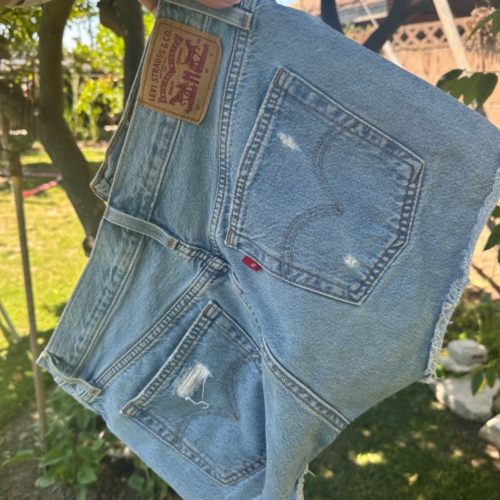 Levi's Light Blue Denim Shorts